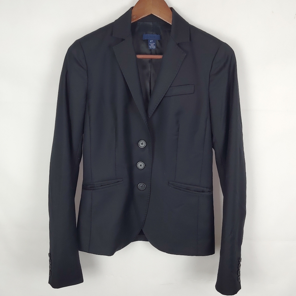 J. Crew Wool Blazer Jacket Womens 4T Elegant Formal Party Office Cocktail Fancy